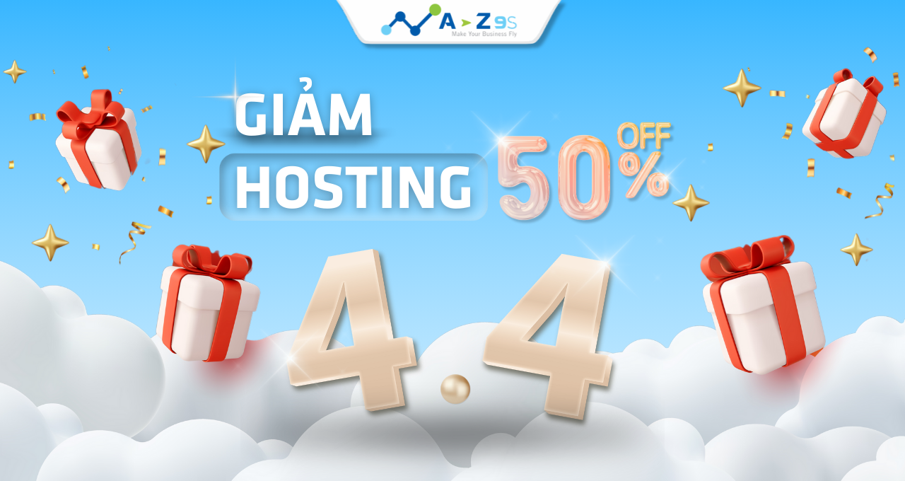 GIẢM GIÁ 50% 4-4 CÁC GÓI HOSTING