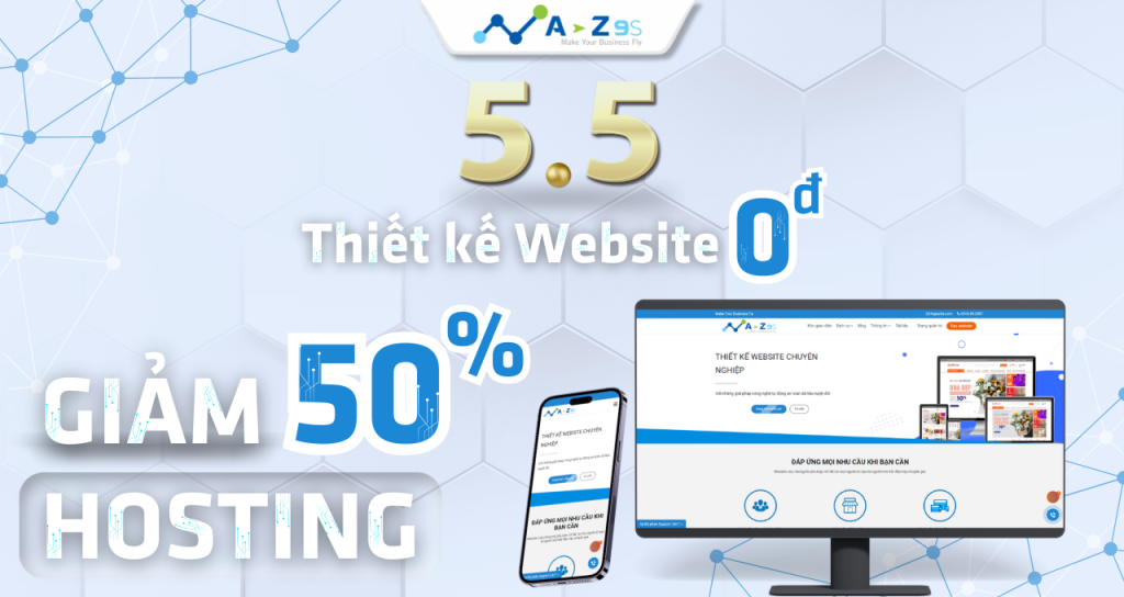 GIẢM GIÁ 50% 5-5 CÁC GÓI HOSTING